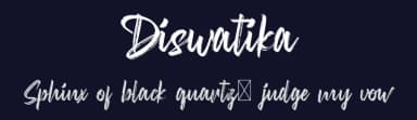 Diswatika by RaisProject — Script Handwritten Font — thumbnail 2