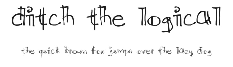 Ditch The Logical by Kreative Korporation — Script Handwritten Font — preview 1