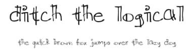 Ditch The Logical by Kreative Korporation — Script Handwritten Font — thumbnail 1