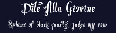 Dite Alla Giovine by imagex — Script Handwritten Font — thumbnail 2