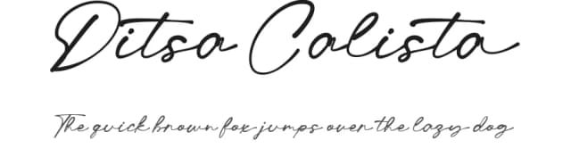 Ditsa Calista by Prioritype Co — Script Handwritten Font