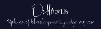 Dittoons by Gigih Wiryana — Script Handwritten Font — thumbnail 2