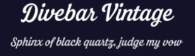 Divebar Vintage by Måns Grebäck — Script Handwritten Font — thumbnail 2