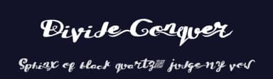 Divide Conquer by Xerographer Fonts — Script Handwritten Font — thumbnail 2