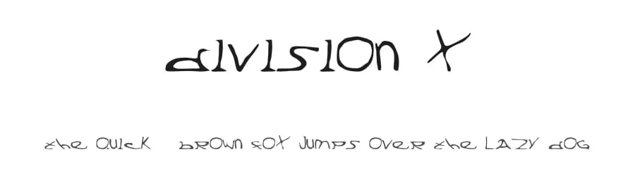 Division X by Mr.Fisk Fonts — Script Handwritten Font — preview 1