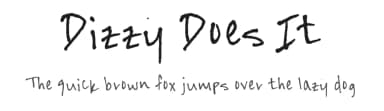 Dizzy Does It by FontPanda — Script Handwritten Font — thumbnail 1