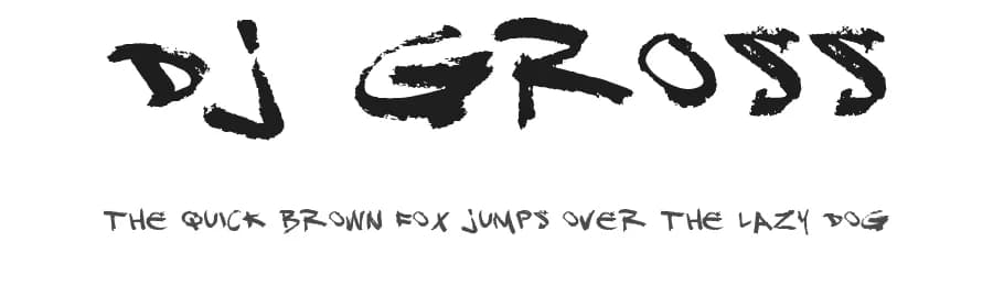 DJ Gross by SDFonts — Script Handwritten Font