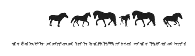 DJ Horses 1 by strat — Dingbats Font