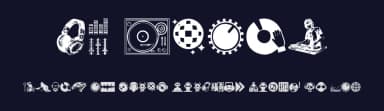 DJ Icons by Woodcutter — Dingbats Font — thumbnail 2