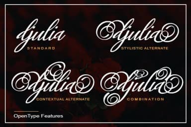 Djulia Font by utopiabrand19 — Script Handwritten Font — thumbnail 7