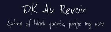 DK Au Revoir by Hanoded — Script Handwritten Font — thumbnail 2