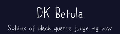 DK Betula by Hanoded — Script Handwritten Font — thumbnail 2