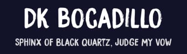 DK Bocadillo by Hanoded — Script Handwritten Font — thumbnail 2