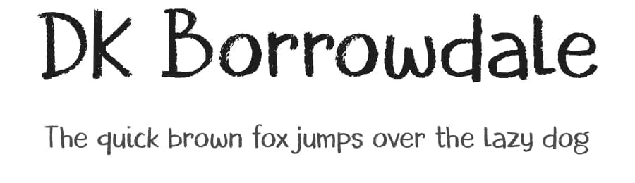 DK Borrowdale by Hanoded — Script Handwritten Font
