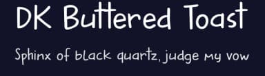 DK Buttered Toast by Hanoded — Script Handwritten Font — thumbnail 2