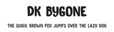 DK Bygone by Hanoded — Script Handwritten Font — thumbnail 1