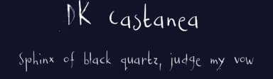 DK Castanea by Hanoded — Script Handwritten Font — thumbnail 2