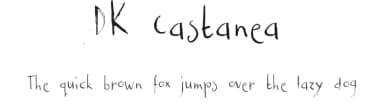DK Castanea by Hanoded — Script Handwritten Font — thumbnail 1
