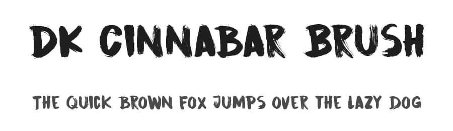 DK Cinnabar Brush by Hanoded — Script Handwritten Font