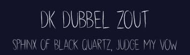 DK Dubbel Zout by Hanoded — Script Handwritten Font — thumbnail 2