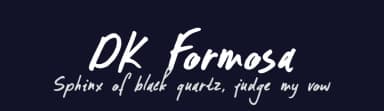 DK Formosa by Hanoded — Script Handwritten Font — thumbnail 2