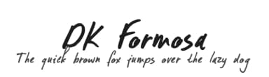 DK Formosa by Hanoded — Script Handwritten Font — thumbnail 1