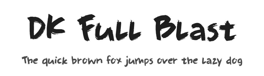 DK Full Blast by Hanoded — Script Handwritten Font