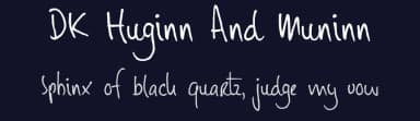 DK Huginn And Muninn by Hanoded — Script Handwritten Font — thumbnail 2