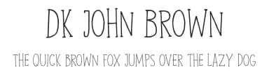 DK John Brown by Hanoded — Script Handwritten Font — thumbnail 1
