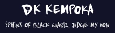 DK Kempoka by Hanoded — Script Handwritten Font — thumbnail 2