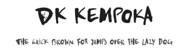 DK Kempoka by Hanoded — Script Handwritten Font — thumbnail 1
