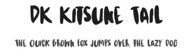 DK Kitsune Tail by Hanoded — Script Handwritten Font — thumbnail 1