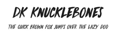DK Knucklebones by Hanoded — Script Handwritten Font — thumbnail 1
