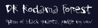 DK Kodama Forest by Hanoded — Script Handwritten Font — thumbnail 2