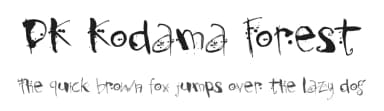 DK Kodama Forest by Hanoded — Script Handwritten Font — thumbnail 1