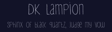 DK Lampion by Hanoded — Script Handwritten Font — thumbnail 2