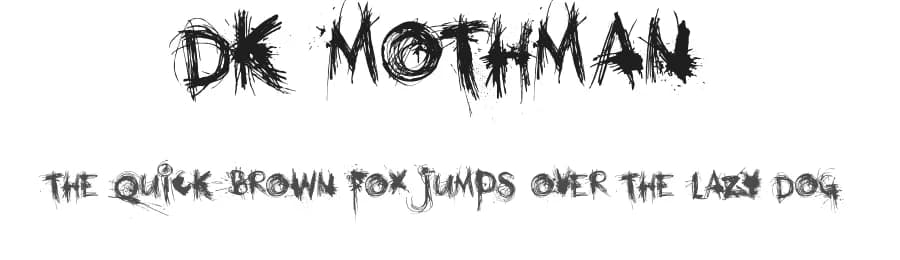 DK Mothman by Hanoded — Script Handwritten Font