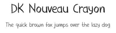 DK Nouveau Crayon by Hanoded — Script Handwritten Font — thumbnail 1
