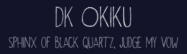 DK Okiku by Hanoded — Script Handwritten Font — thumbnail 2