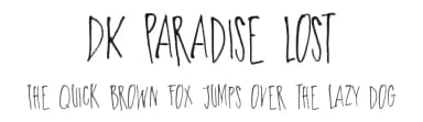 DK Paradise Lost by Hanoded — Script Handwritten Font — thumbnail 1