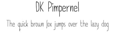 DK Pimpernel by Hanoded — Script Handwritten Font — thumbnail 1