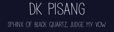 DK Pisang by Hanoded — Script Handwritten Font — thumbnail 2