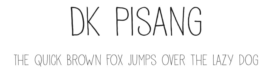 DK Pisang by Hanoded — Script Handwritten Font