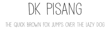 DK Pisang by Hanoded — Script Handwritten Font — thumbnail 1