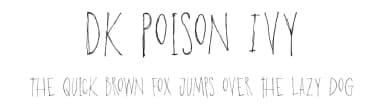 DK Poison Ivy by Hanoded — Script Handwritten Font — thumbnail 1