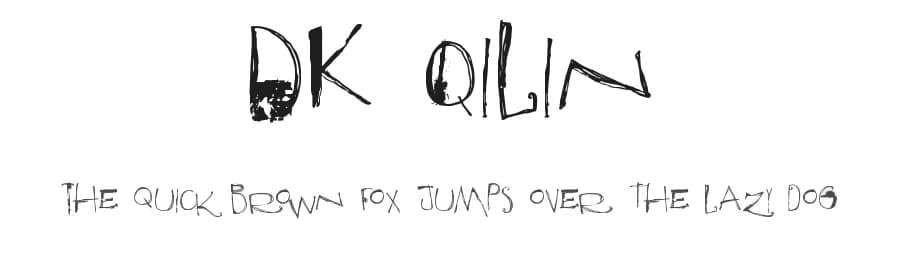 DK Qilin by Hanoded — Script Handwritten Font
