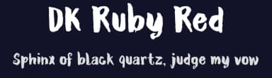 DK Ruby Red by Hanoded — Script Handwritten Font — thumbnail 2