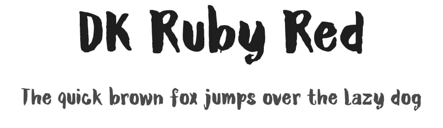 DK Ruby Red by Hanoded — Script Handwritten Font