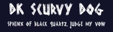 DK Scurvy Dog by Hanoded — Script Handwritten Font — thumbnail 2