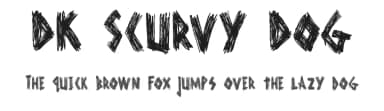 DK Scurvy Dog by Hanoded — Script Handwritten Font — thumbnail 1